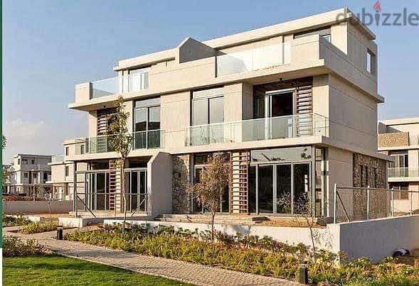 Distinctive twin house with only 10% down payment and installments over 6 years 251 meters in Il Bosco New Capital Compound 2