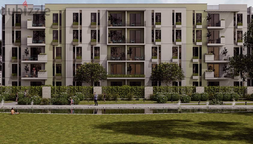 5% down payment for a unique apartment with a private garden in the heart of Heliopolis, Isola Compound 1
