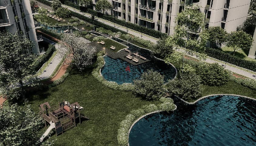5% مقدم شقة مميزة بحديقة خاصة في قلب مصر الجديدة كمبوند Isola 7