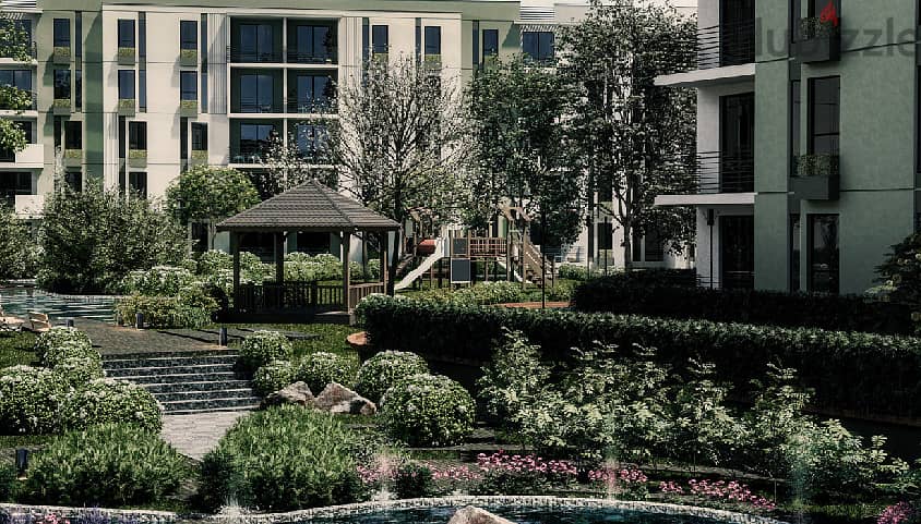 5% down payment for a unique apartment with a private garden in the heart of Heliopolis, Isola Compound 8