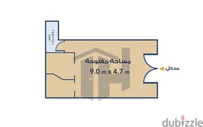 Commercial store for rent, 50m Tharwat (Abdel Moneim Al Dalil St. ) 0