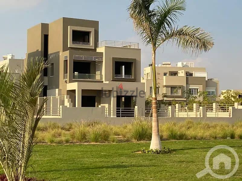 Stand alone villa 343 meters with golf view - in front of the AUC in Palm Hills New Cairo Compound 2