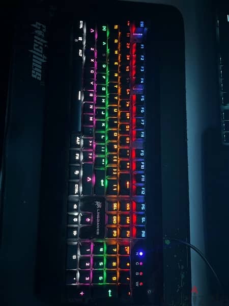 mechanical keyboard gaming blue switch 0