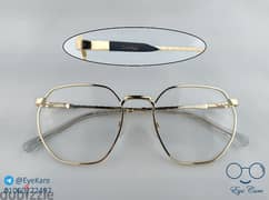 Cartier Golden Eyeglasses 0
