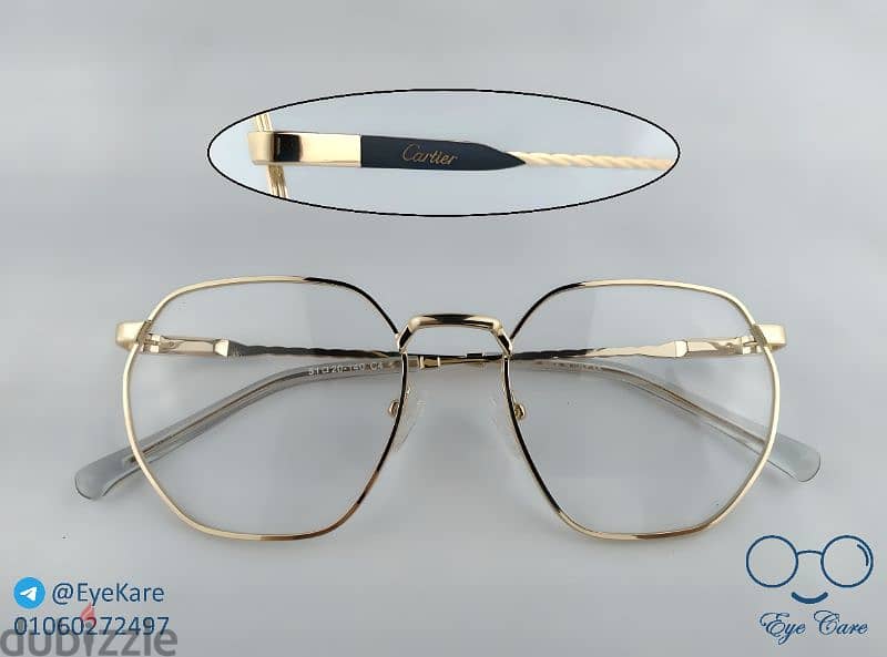 Cartier Golden Eyeglasses 0