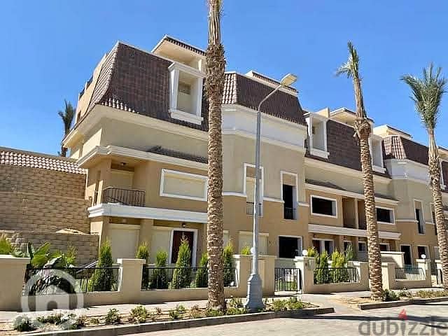 S villa in Sarai  ريسيل فيلا كورنر للبيع في كمبوند سراى 260 م + 130 جاردن فى القاهرة الجديده 1