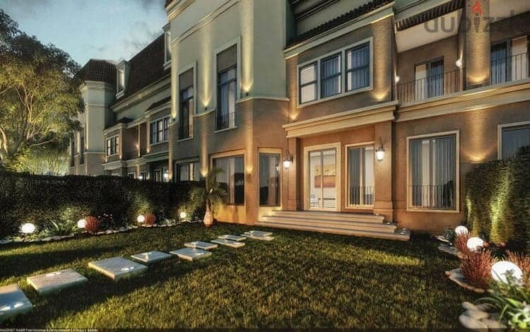Ground floor apartment with roof 218 sqm + roof 127 sqm for sale in Pamez Location in Sarai Compound, Mostaqbal City, with a 10% down payment 0