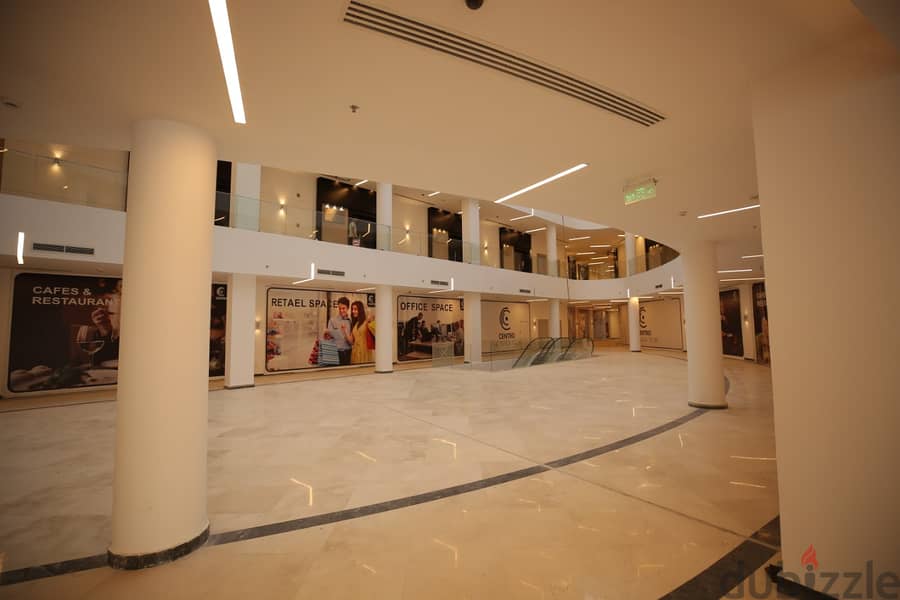 An administrative unit with an area of ​​148 square meters in Centro Mall in front of the American University, Southern Lotus, second floor, next to W 15