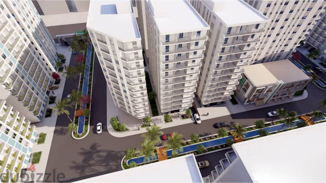 إستلام فوري بمقدم 30% شقة 150 3 غرف في مدينة نصر كمبوند Green Oasis 8