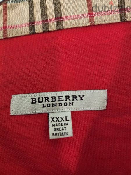 Burberry red shirt xxxl 2