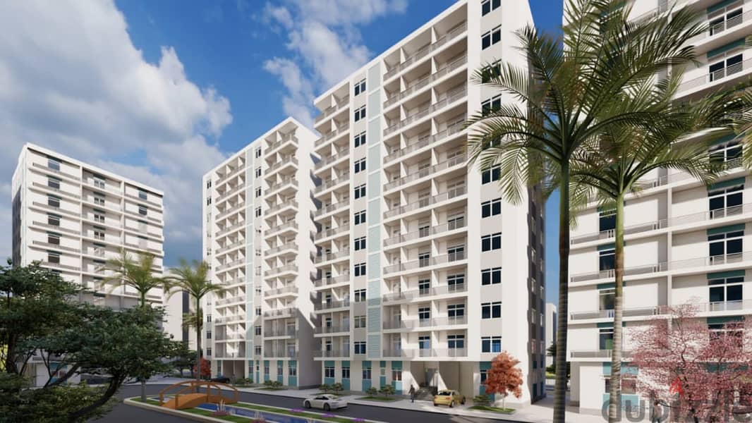 Inspect and receive immediately, with a 30% down payment, 115 sqm apartment at a competitive price, Nasr City, Green Oasis Compound. 1