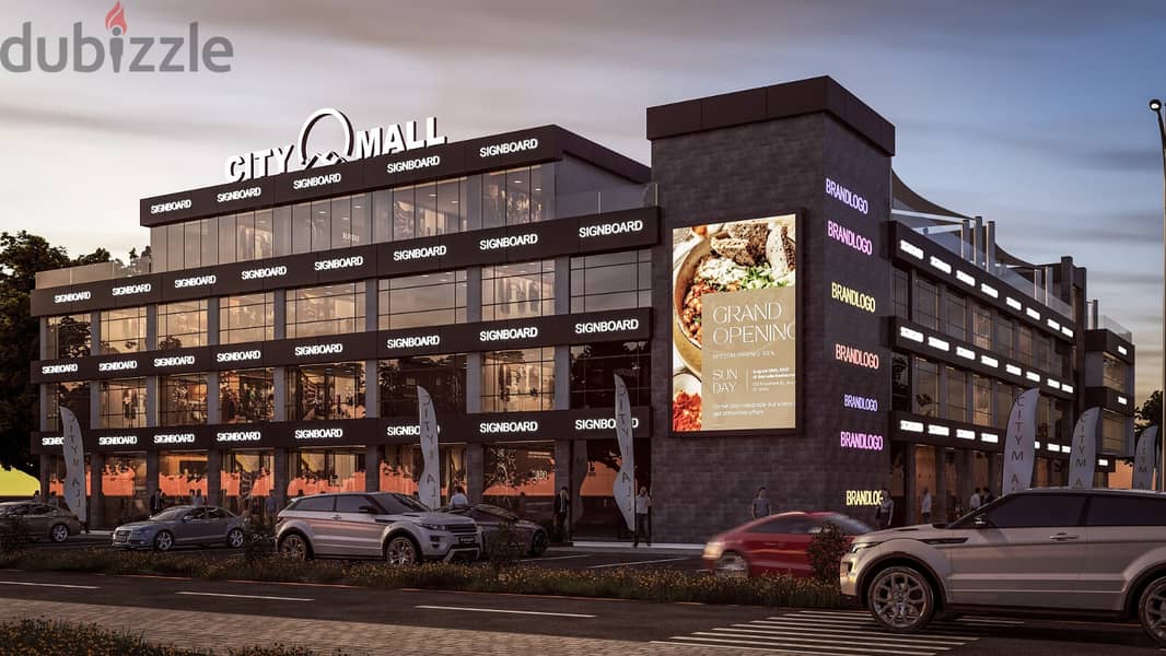 A 48 sqm shop, two facades, suitable for all activities, with a down payment of 385 thousand and installments over 5 years every 3 months, 62 thousand 5