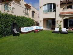 Chalet with garden, 140 sqm, immediate delivery at sea, 3 rooms, fully finished, La Vista Sokhna Compound