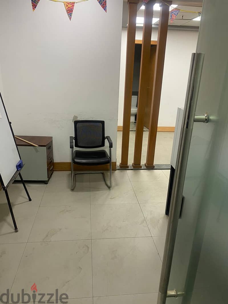 Office for rent 110 meters finished with air conditioners and furnished 7