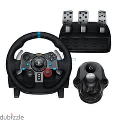 LOGITECH G29 steering wheel and gear shifter