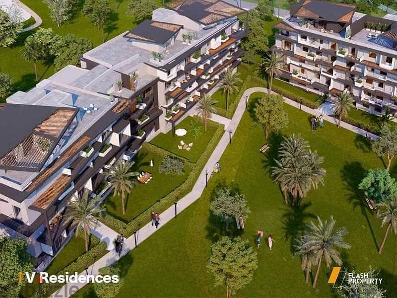Apartment with Garden Fully Finished For Sale with installments at V - Residence / SODIC 2