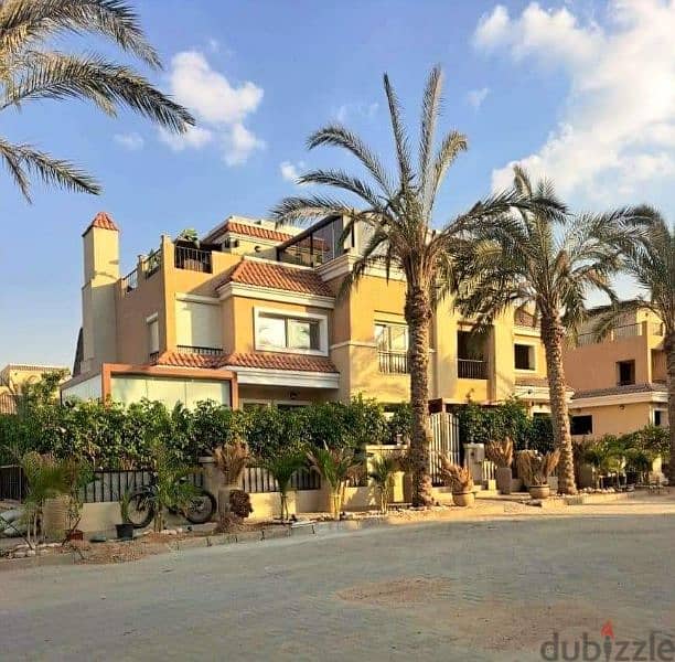 S Villa for sale in installments over 8 years in Sarai, in front of Madinaty 5