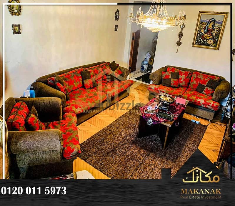 شقة مميزة جليم شارع محمود الديب 150م 5