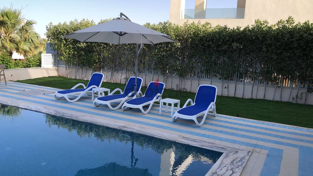 Fully furnished  + ACs Twin house Villa  in hacienda bay Palm Hills 7
