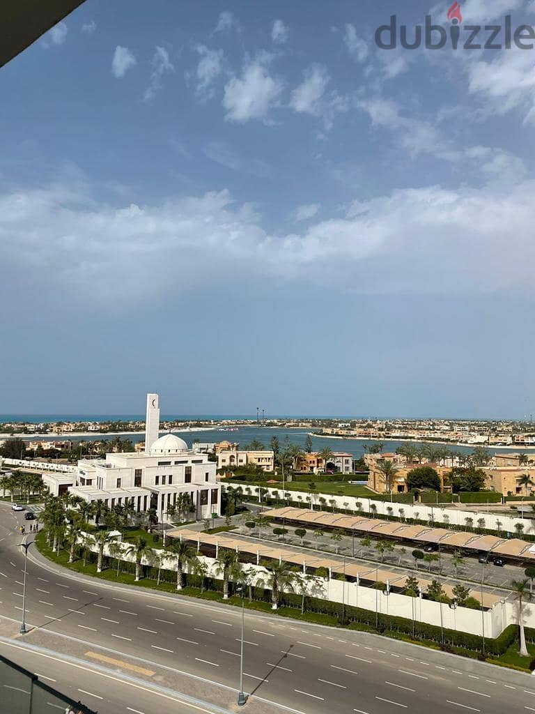Receive your 238 sqm finished apartment in Mazarine, North Coast, in Amazing Location and View, directly in front of Al Masa Hotel and next to New Ala 2