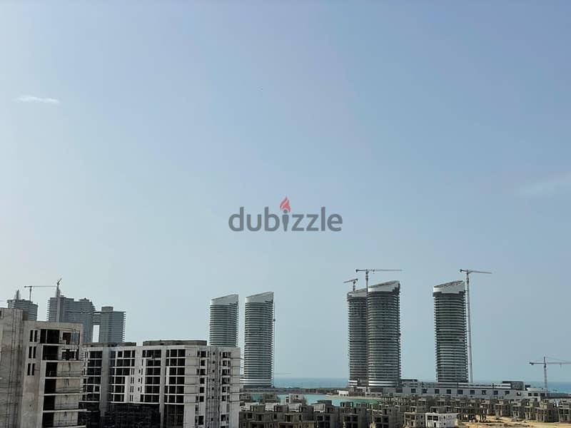 Receive your 238 sqm finished apartment in Mazarine, North Coast, in Amazing Location and View, directly in front of Al Masa Hotel and next to New Ala 3