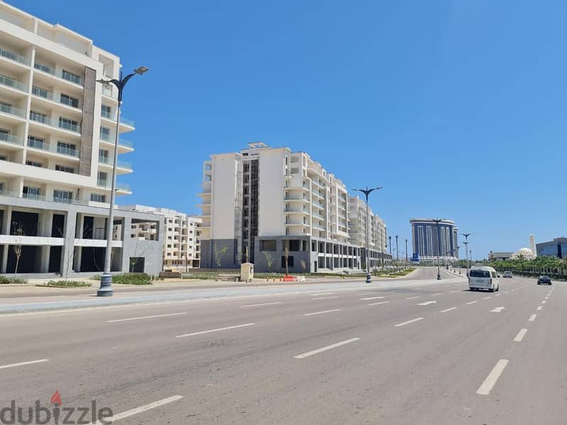 Receive your 238 sqm finished apartment in Mazarine, North Coast, in Amazing Location and View, directly in front of Al Masa Hotel and next to New Ala 7