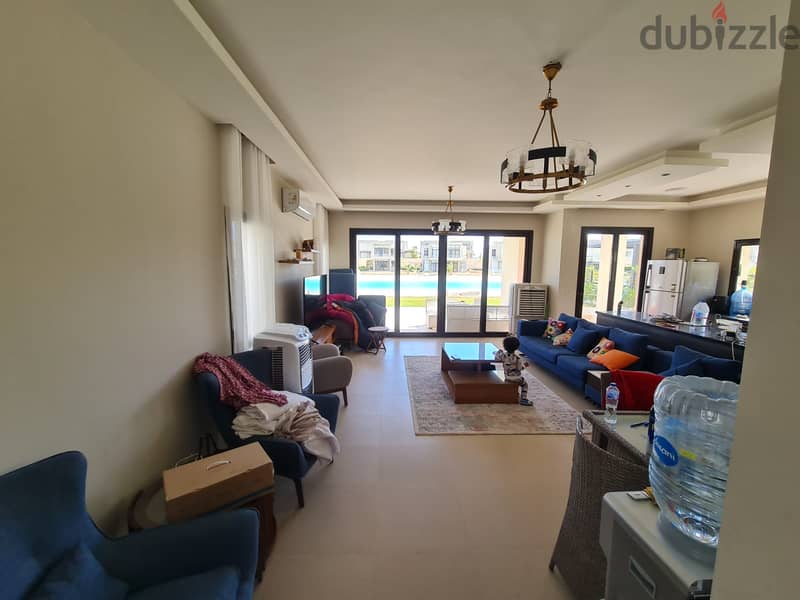 Fully furnished Villa directly over lagoon in the best location in  Azha Ain sokhna 6