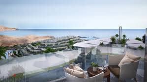 For sale with a 5% down payment, a distinctive chalet directly on the sea in the most prestigious village of Ain Sokhna, “El Monte Galala”. 6