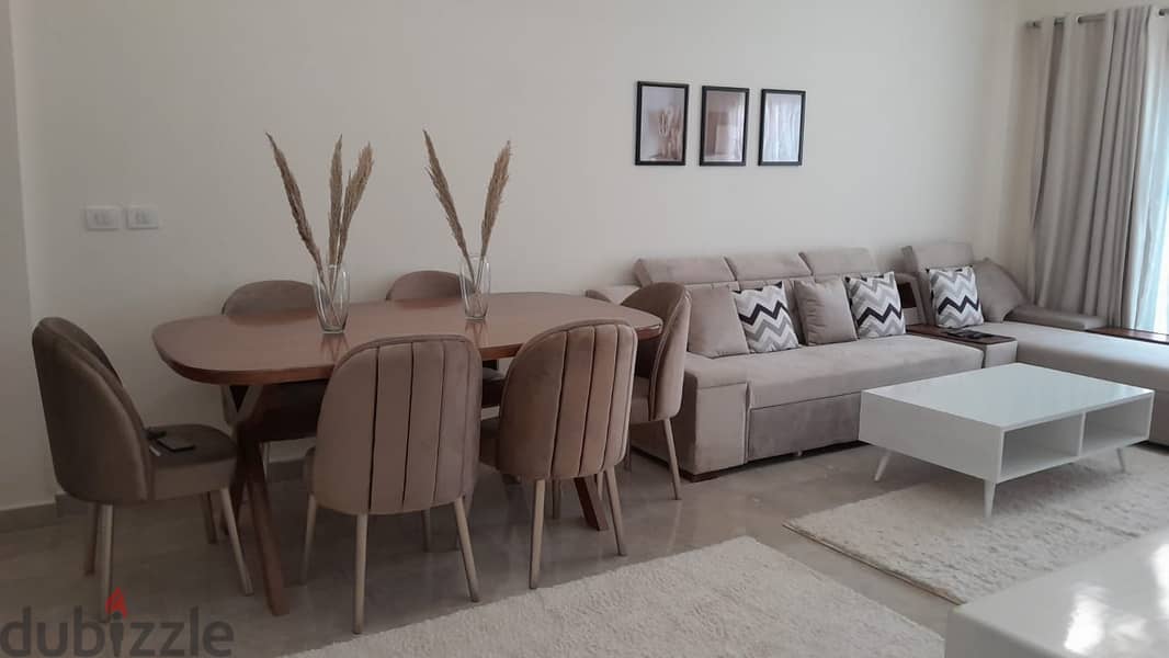 Furnished apartment for rent at Dar Misr compound , Sheikh zayed 2