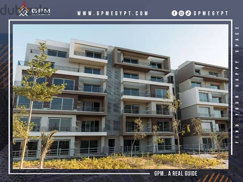 Apartment 158m for sale in Palm Hills New Cairo with installments view lagoon شقة للبيع في بالم هيلز نيو كايرو التجمع 1