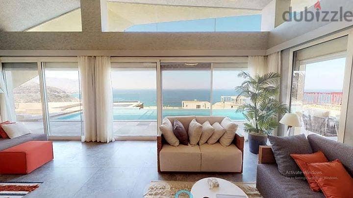 Villa For Sale IL Monte Galala Finished Seaview المونت جلالة 3