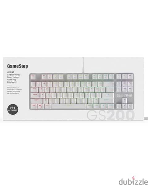 white keyboard with rgb brown switch 2