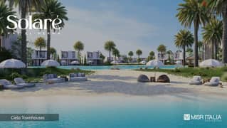 Chalet for sale on the sea in the North Coast (Ras El Hikma) from Misr Italia with installments for 8 years