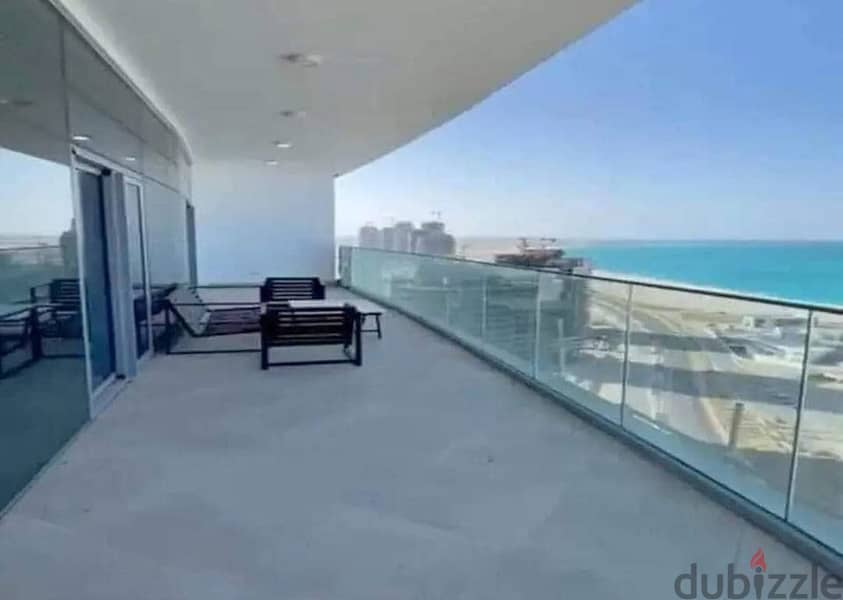 Apartment for sale in installments in a very special location, immediate receipt, sea view, fully finished, in New Alamein Towers 7