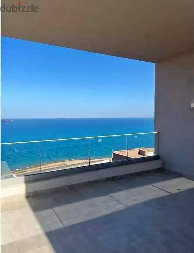 Apartment for sale in installments in a very special location, immediate receipt, sea view, fully finished, in New Alamein Towers 9