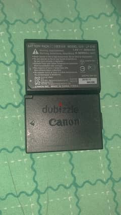 canon battery 0