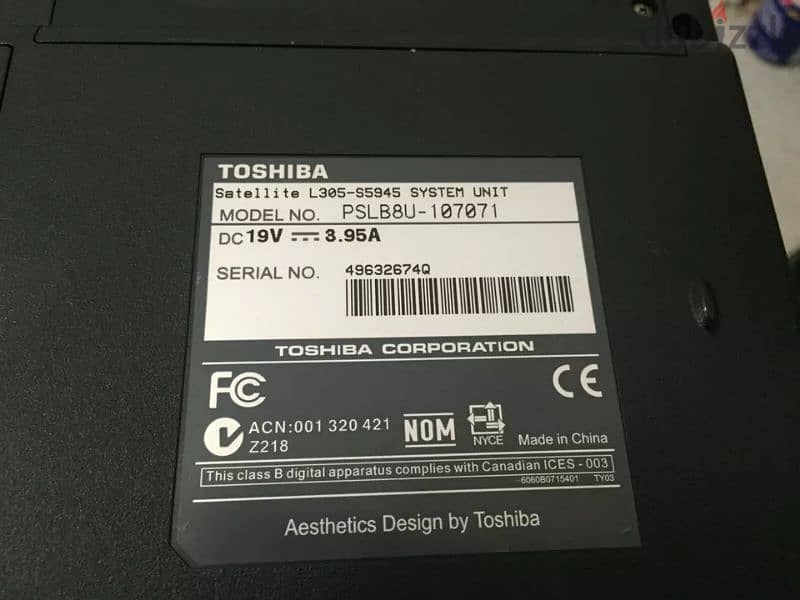 لاب توب Toshiba Satellite L305 5