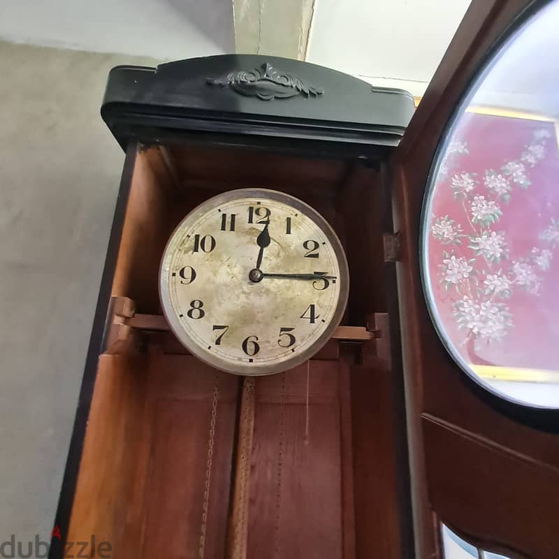 ساعة حائط قديمة صناعة ألمانية تحفة فريدة من نوعها 5