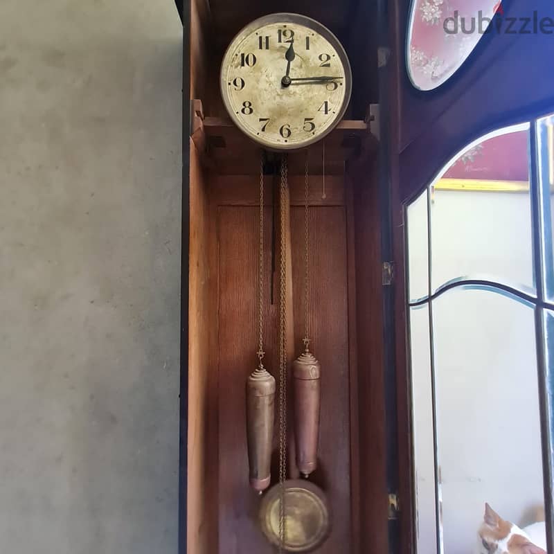 ساعة حائط قديمة صناعة ألمانية تحفة فريدة من نوعها 9