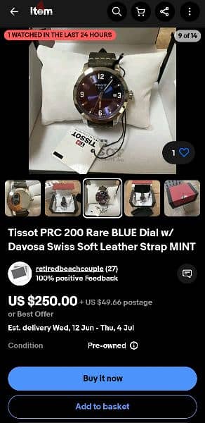 Tissot PRC200 , well used in a very good condition. 7