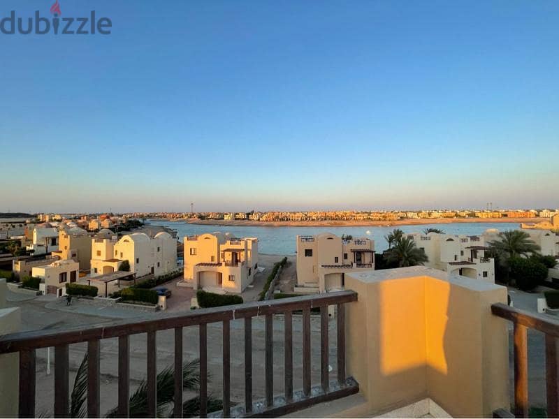 Roof chalet prime location in water side Gouna 2