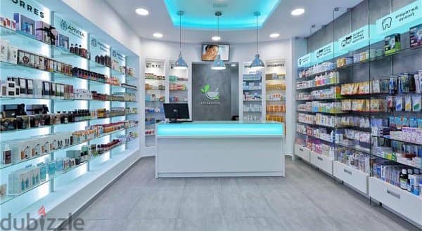 84-meter pharmacy, facing the largest square in MU23, with a 10% discount, at the nearest reception, steps away from a government hospital on the Al-A 5