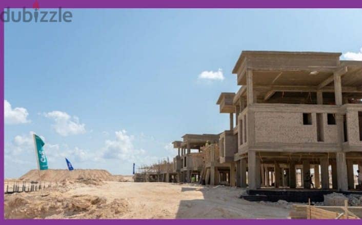 CHALET FOR SALE IN CALI COAST, RAS AL HEKMA, finished,with Acs, with 5% 7