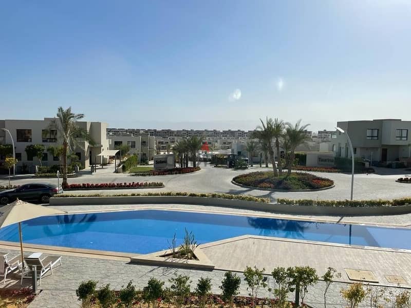 CHALET FOR SALE IN AZHA NORTH, RAS AL HEKMA Fully finished first row lagoon Installments 8 Y 8