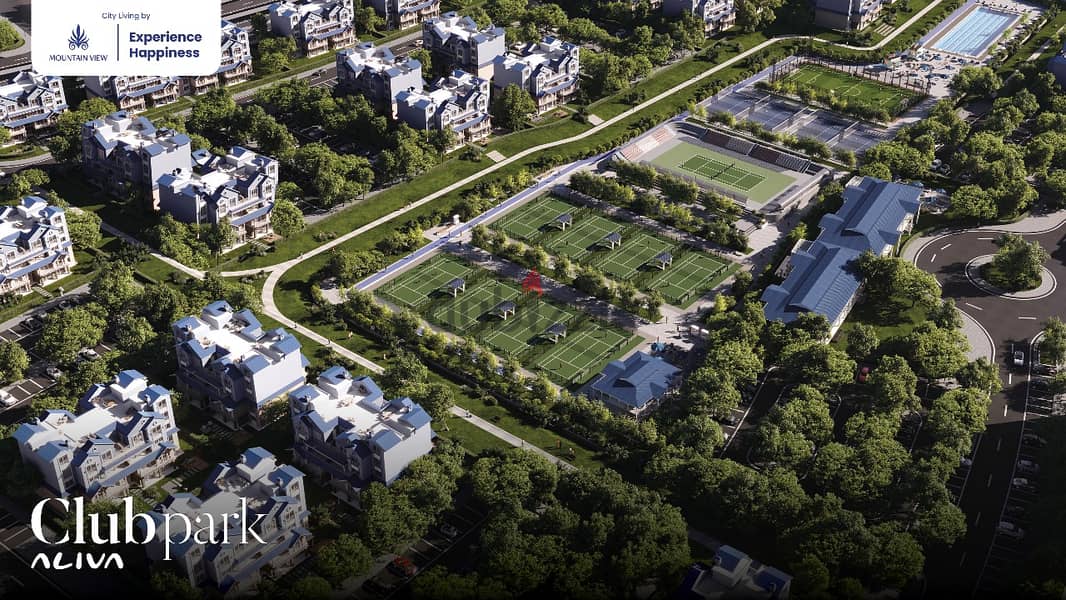 Distinctive 110 sqm apartment with a 122 sqm garden in Aliva Mountain View Compound, the future, the best division on the view, with a 5% down payment 12