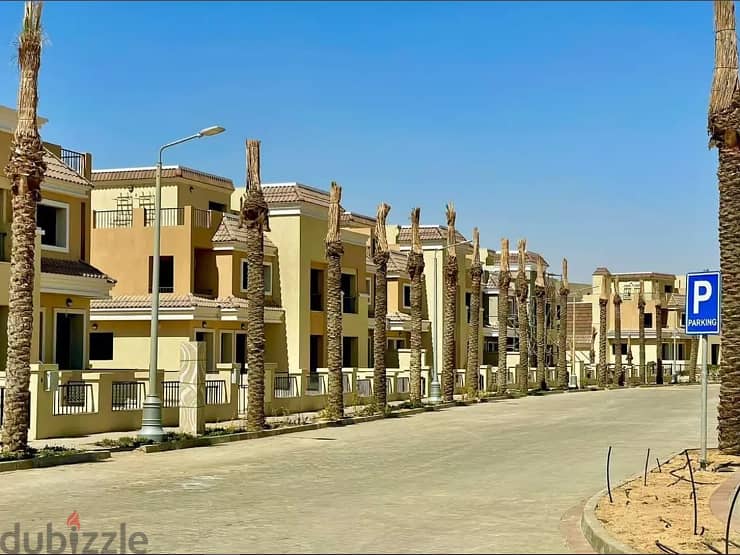 town house corner 160m with garden 147m delivered , sarai 4