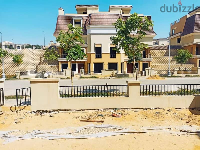 town house corner 160m with garden 147m delivered , sarai 8