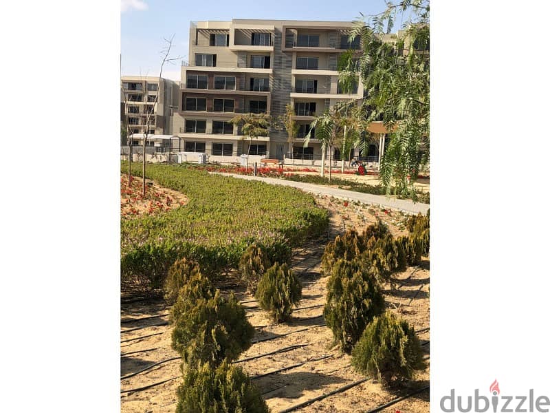 The lowest down payment for an apartment 176 sqm with a garden 75 sqm, with installments, in Palm Hills New Cairo View Landscape 10