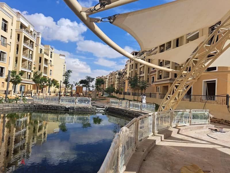 Apartment for sale in Sarai Compound, area of 132 square meters, 3 rooms, in the Esse phase, with a view of villas and landscape, with a 10% down paym 3