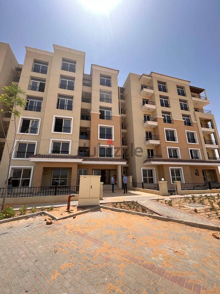 Apartment for sale, distinctive division, 103 sqm, ground floor with 65 sqm garden, in Sarai Compound, wall, Madinaty wall, installments over 8 years 23